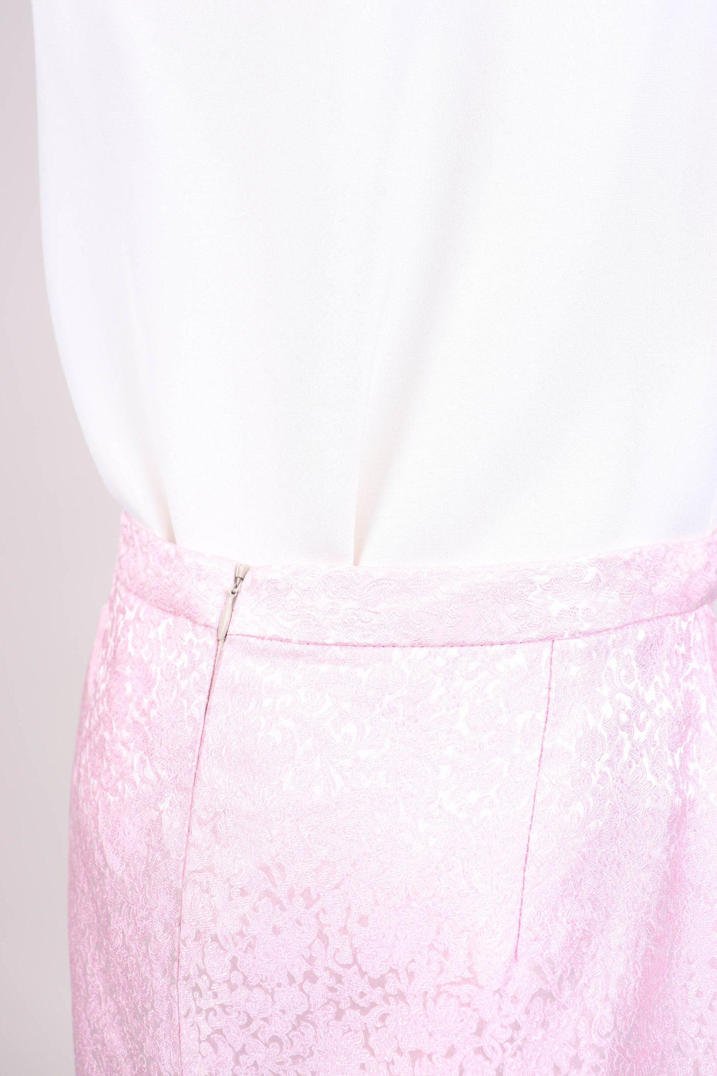 90's Pink Silk Skirt S