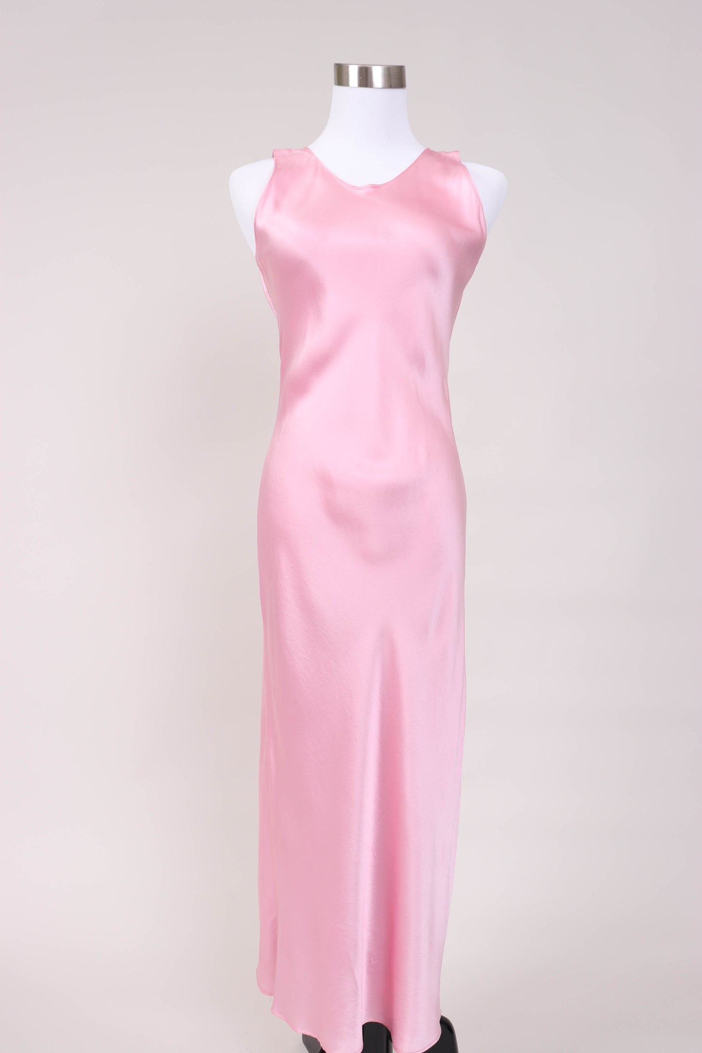 90's Rosy Pink Silk Slip Dress