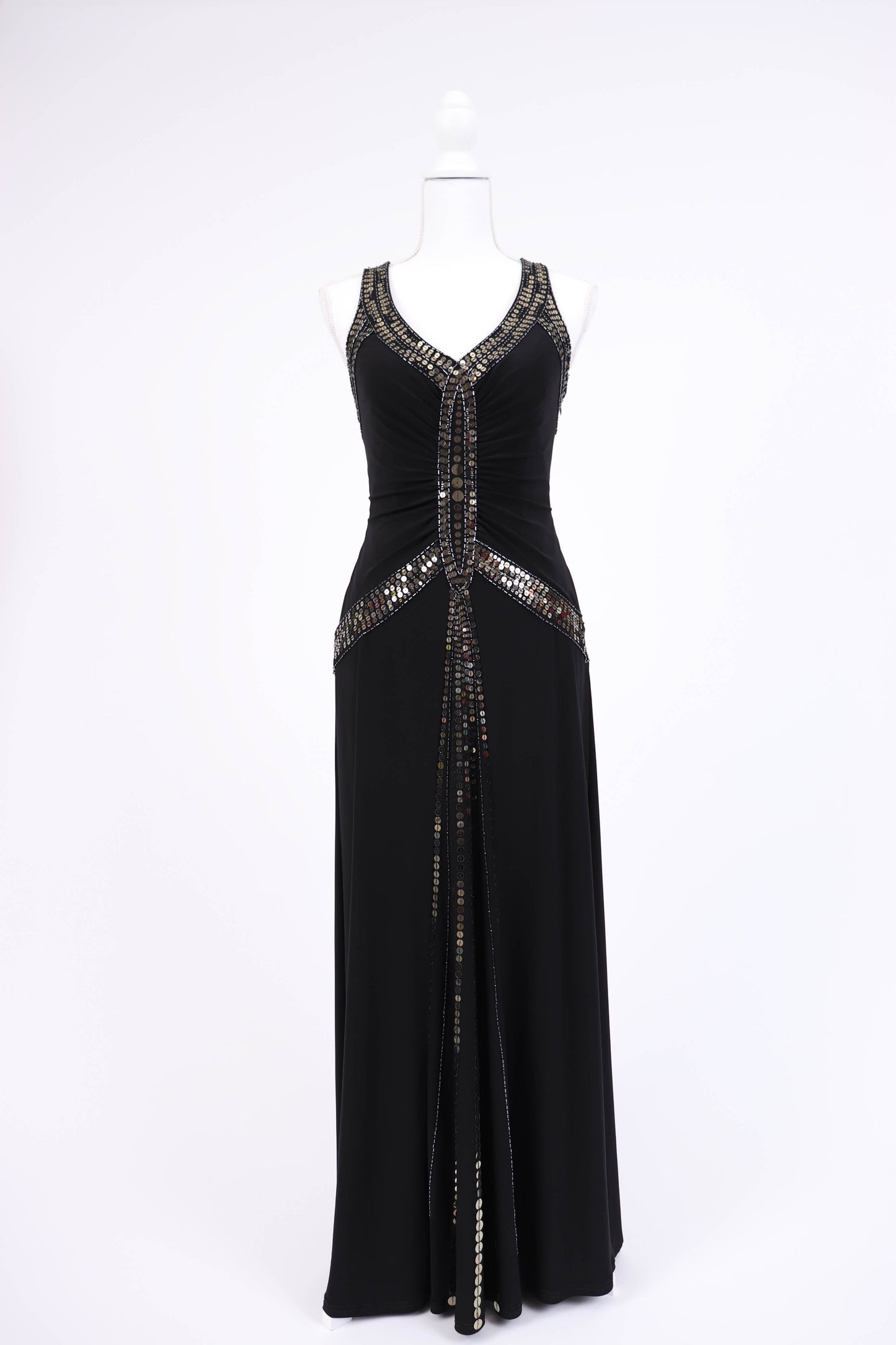 00's Black Evening Dress S/M