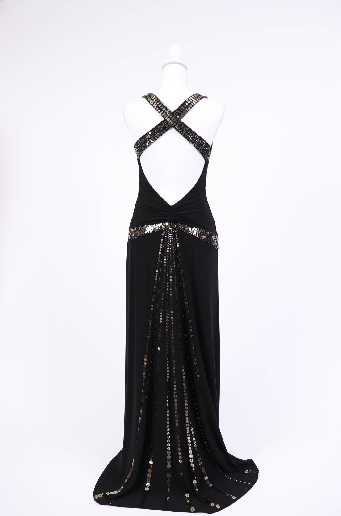 00's Black Evening Dress S/M