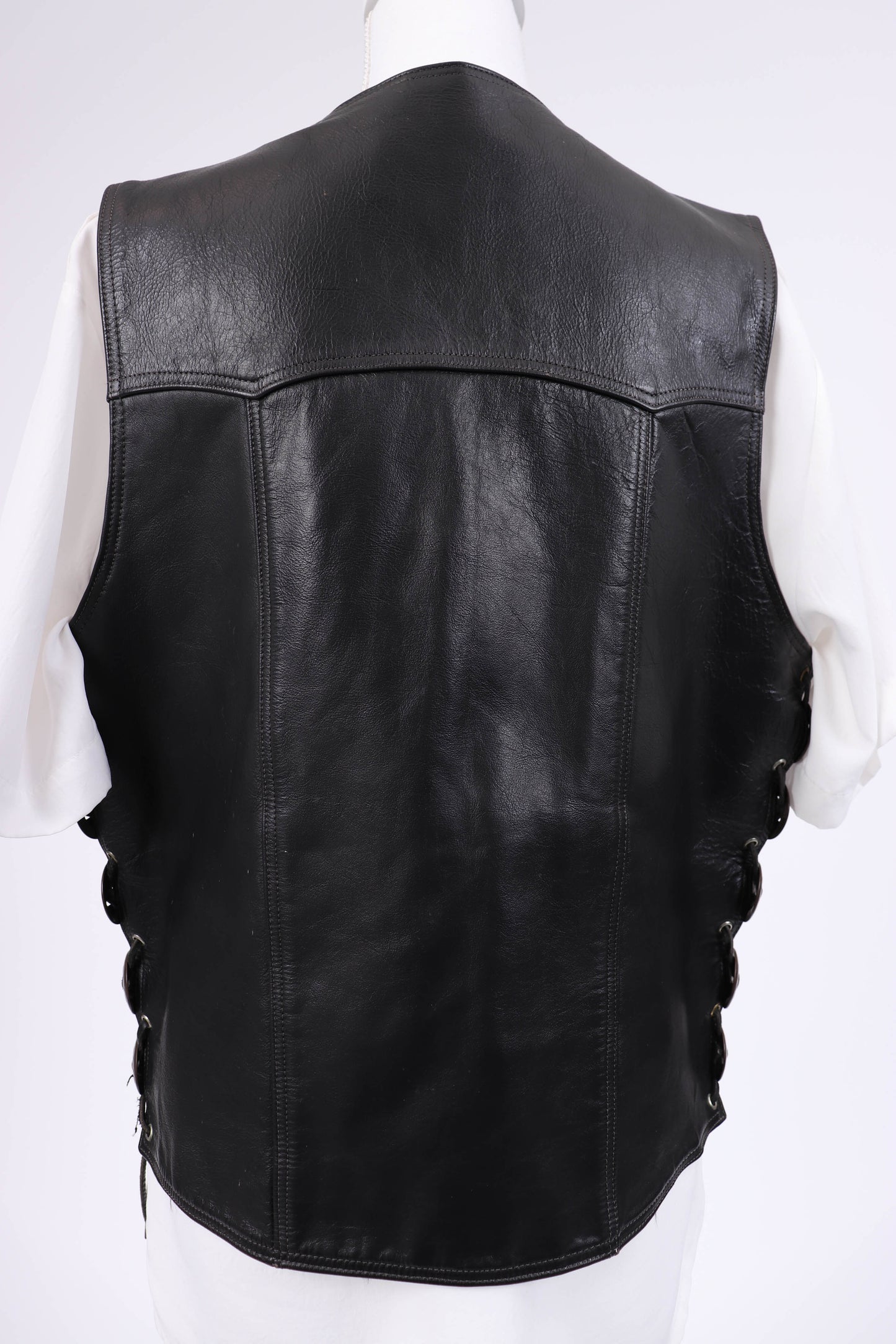 70's Harley Davidson Leather Vest L