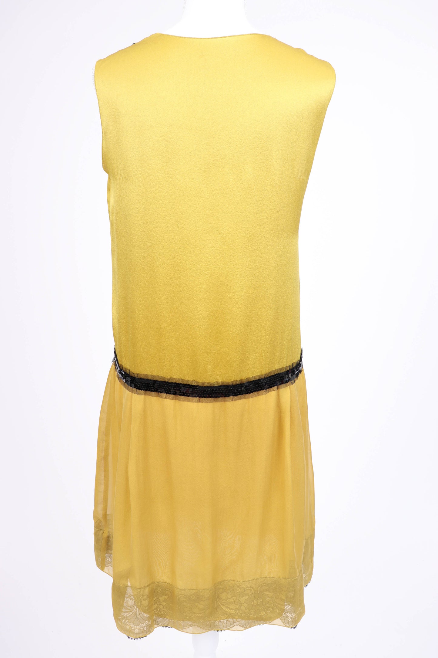 90's Silk Flapper Dress M