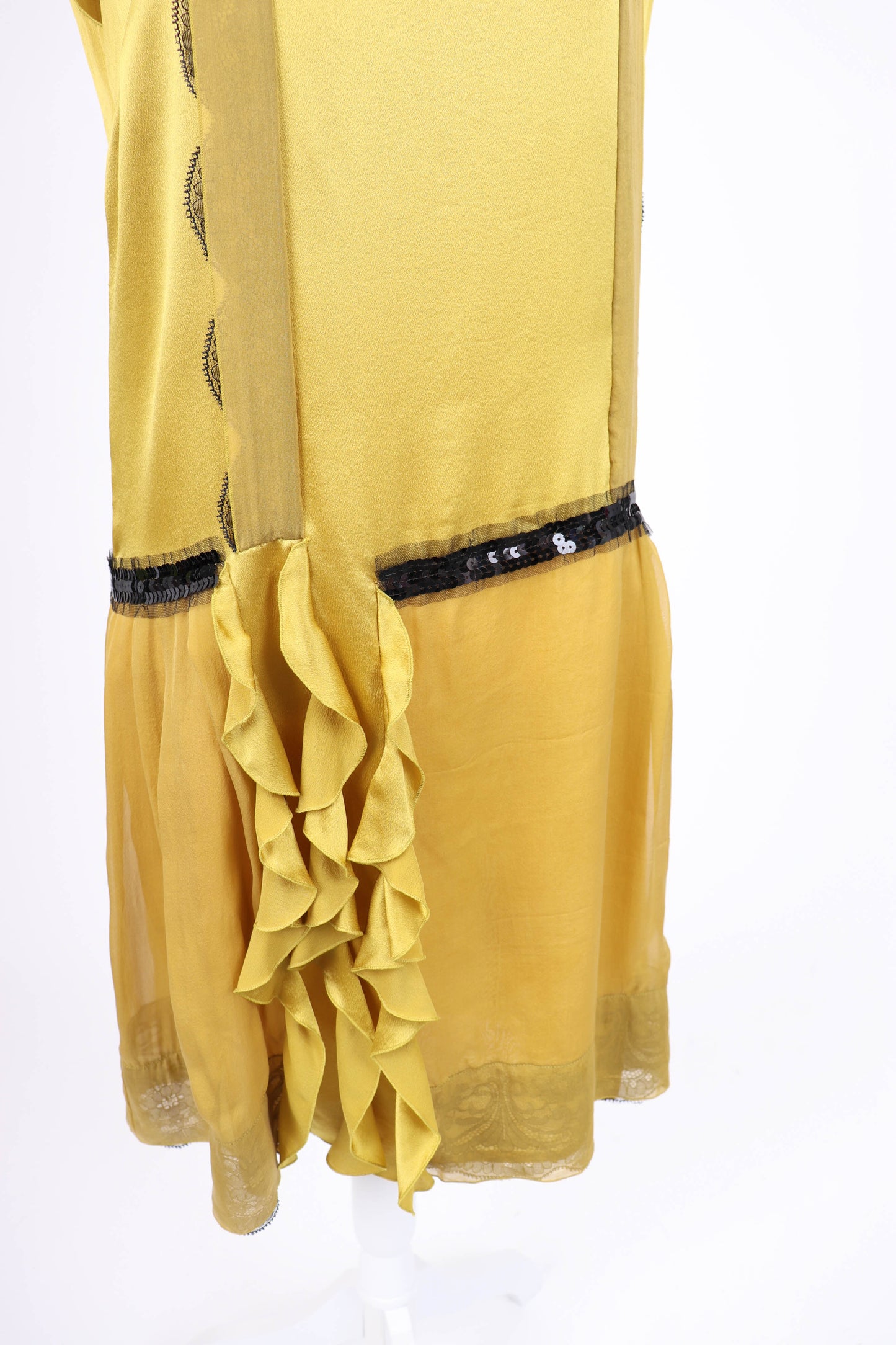 90's Silk Flapper Dress M