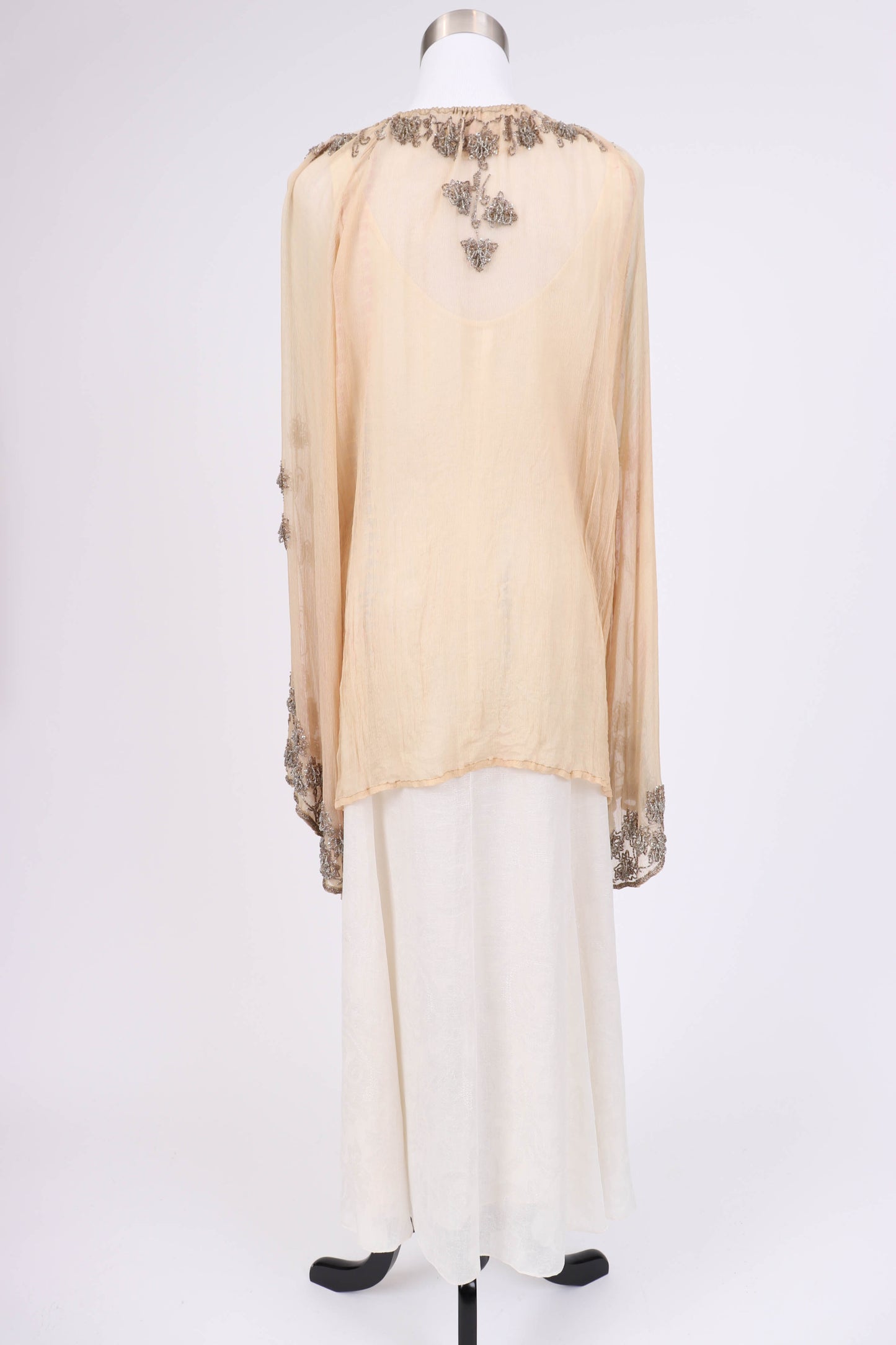 00's Silk Peasant Blouse S/M/L