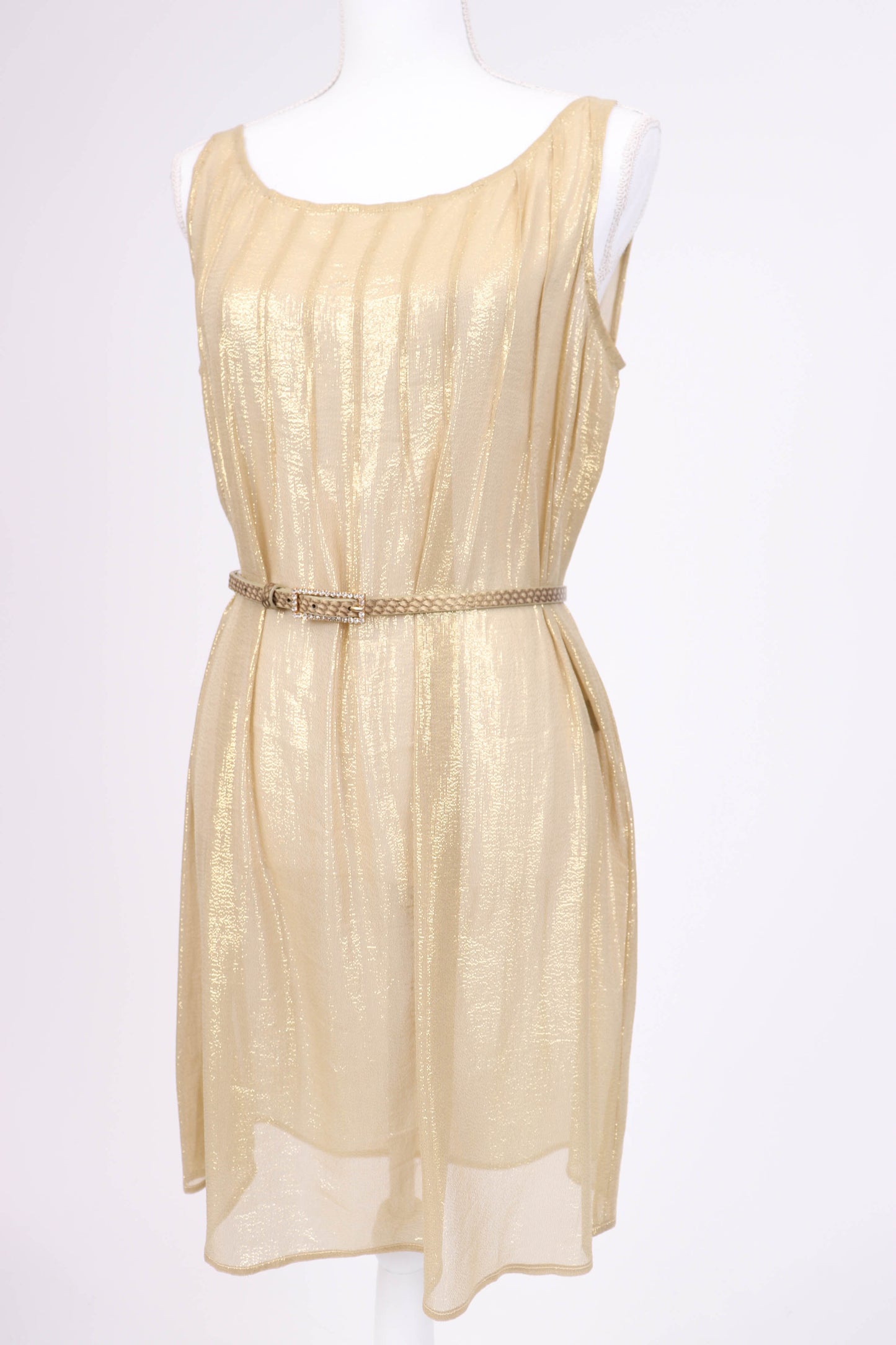 90's Gold Silk Tunic S/M/L