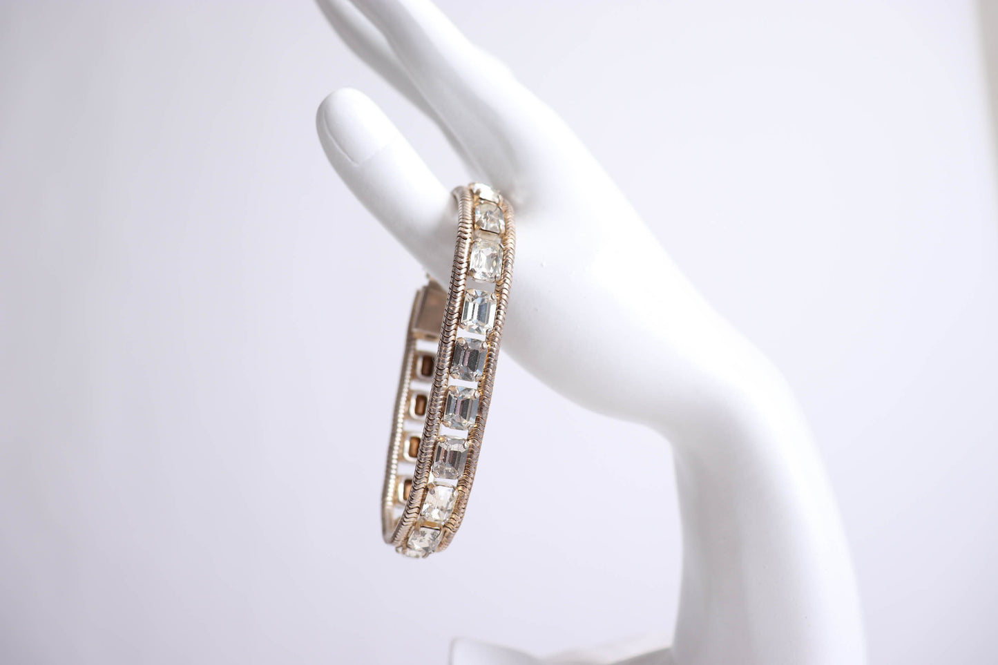 60's Rhinestone Gold Bracelet