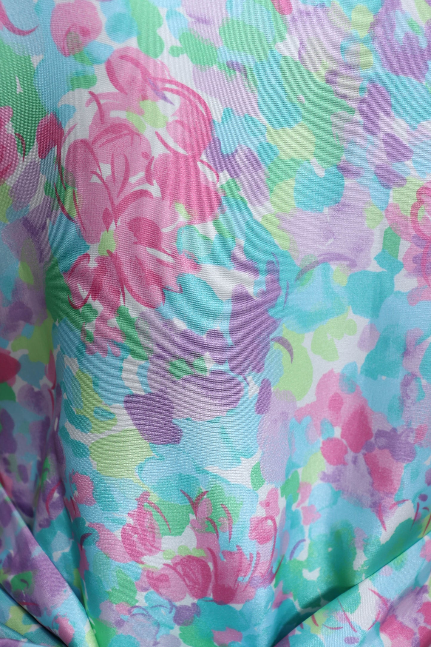 80's Floral Dress M