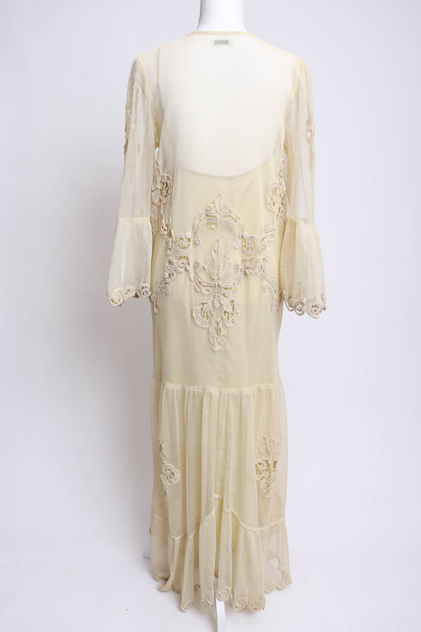 70's Mesh and a Lace Maxi Dress S/M