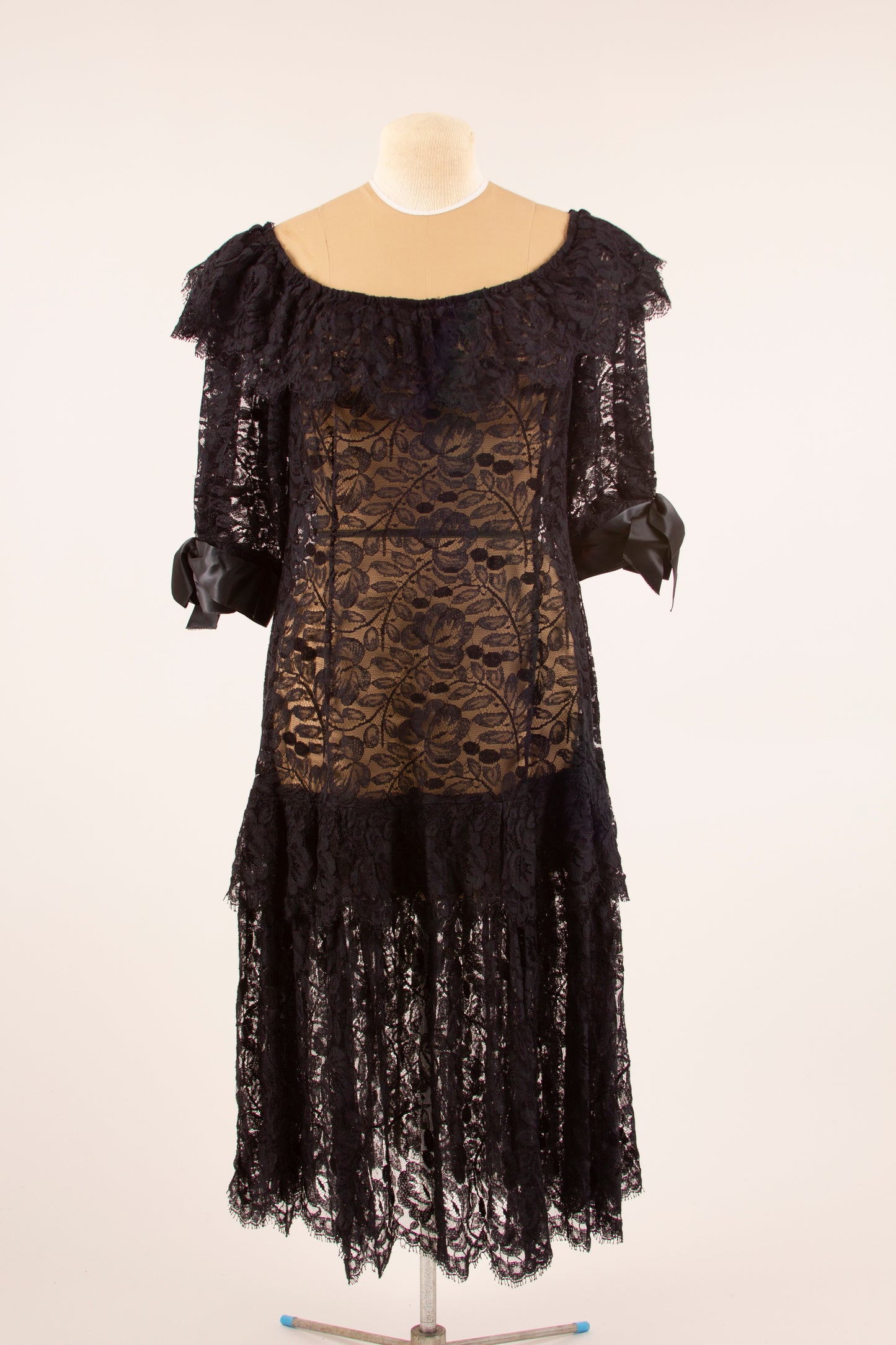 60’s Sheer Black Lace Dress L/XL