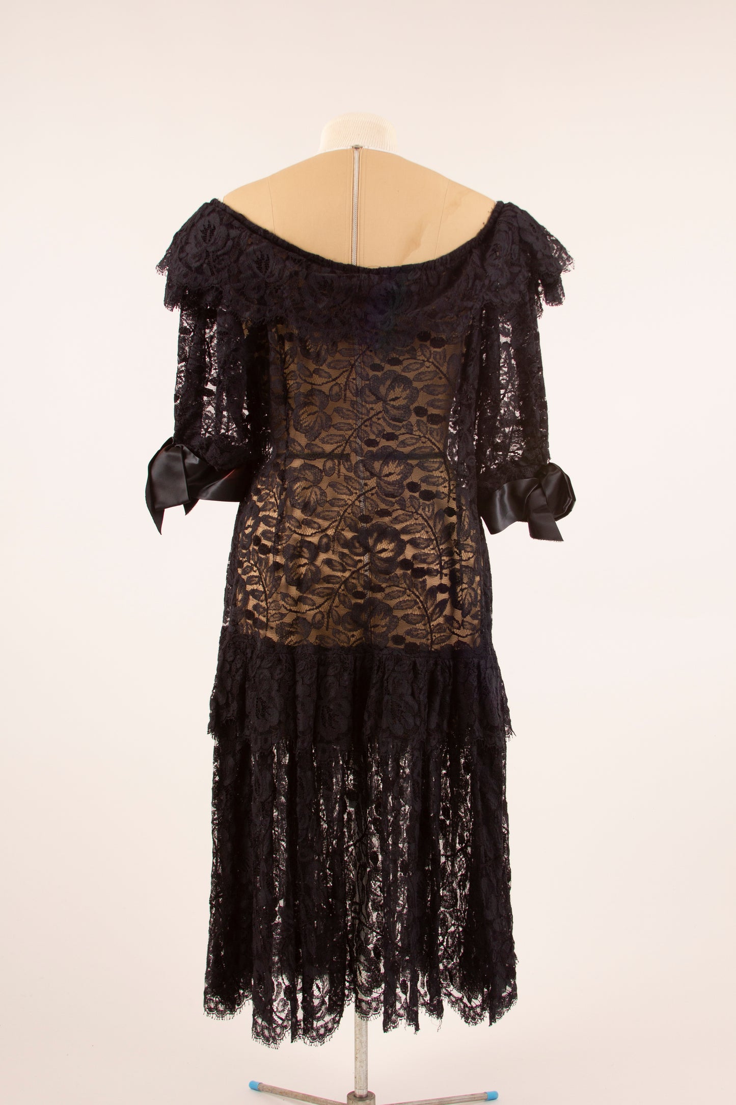 60’s Sheer Black Lace Dress L/XL