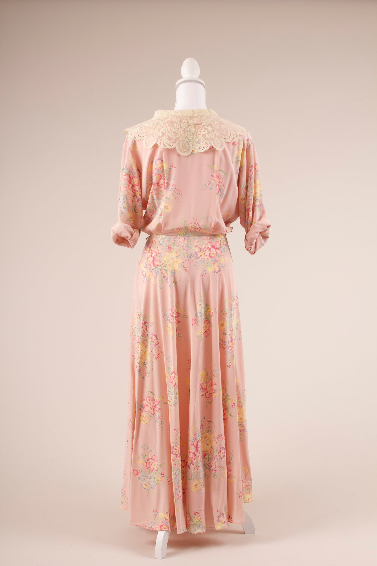 80's Ralph Lauren Silk Floral Dress S