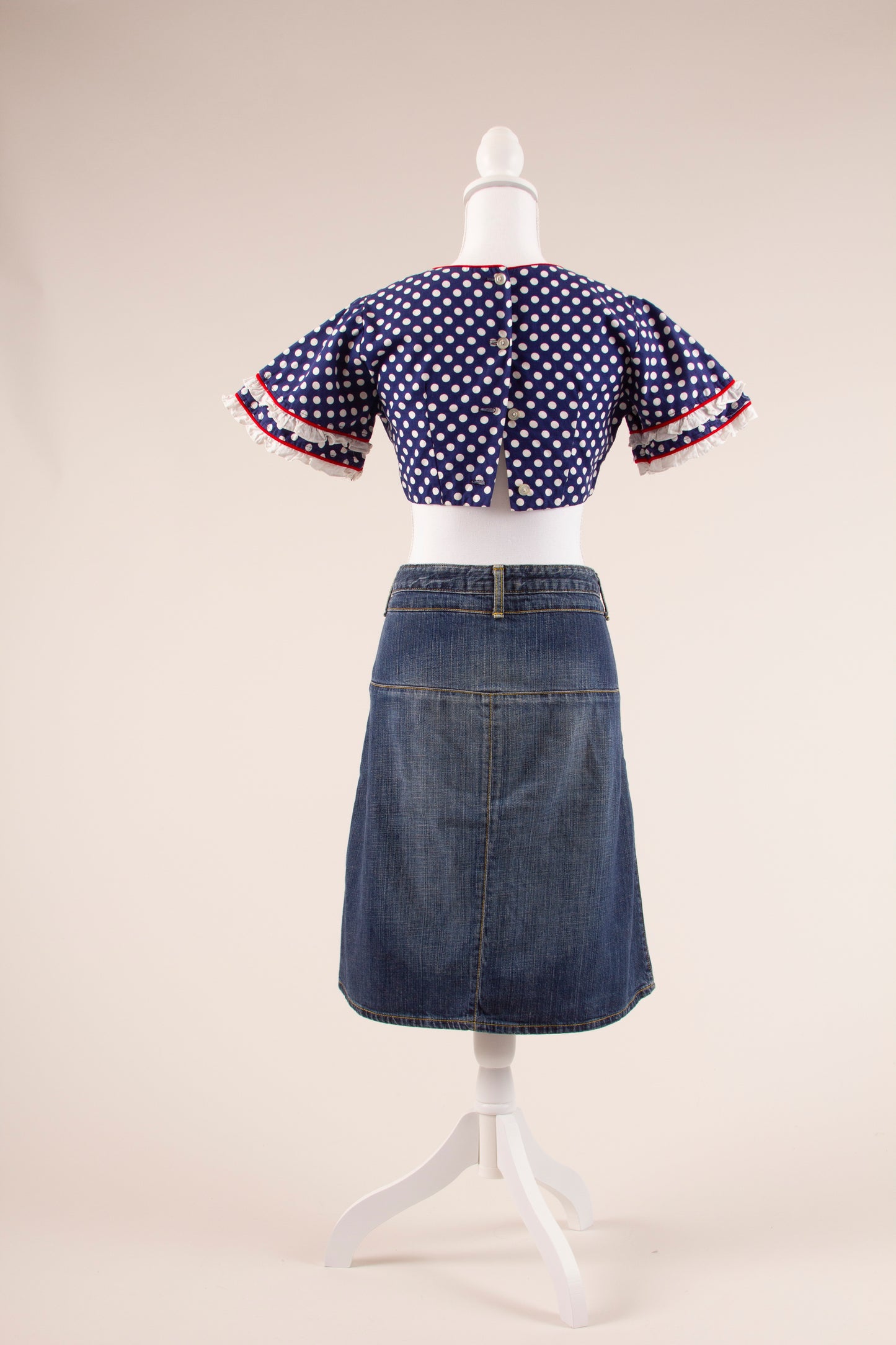 60's Polka Dot Mini Top XS/S