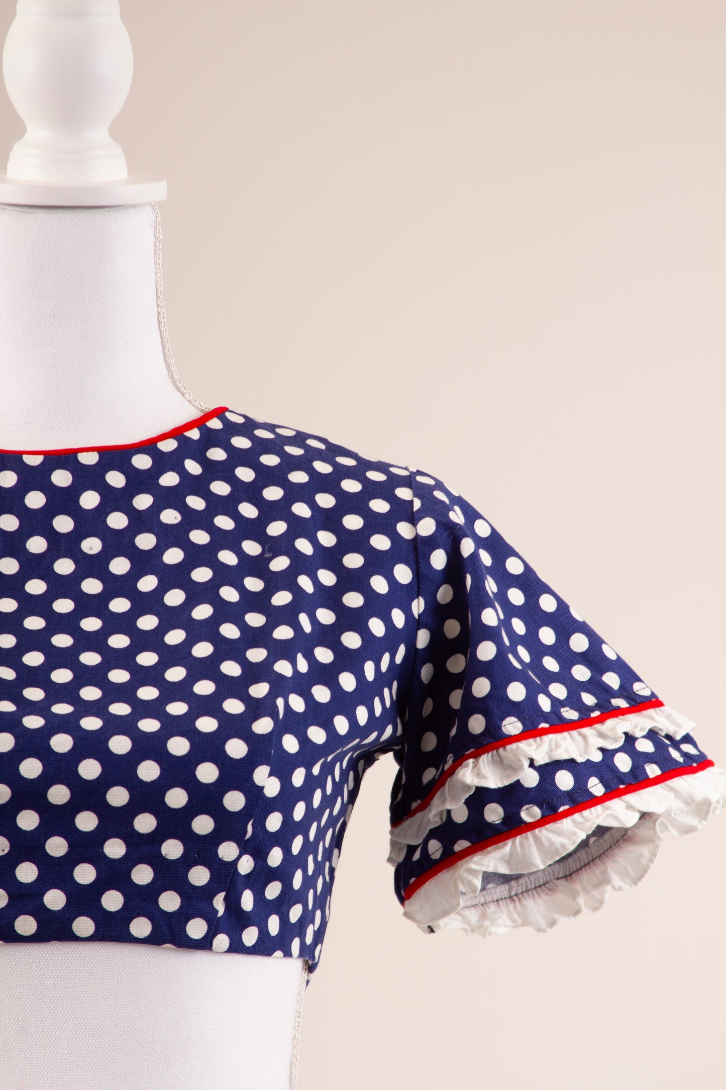 60's Polka Dot Mini Top XS/S