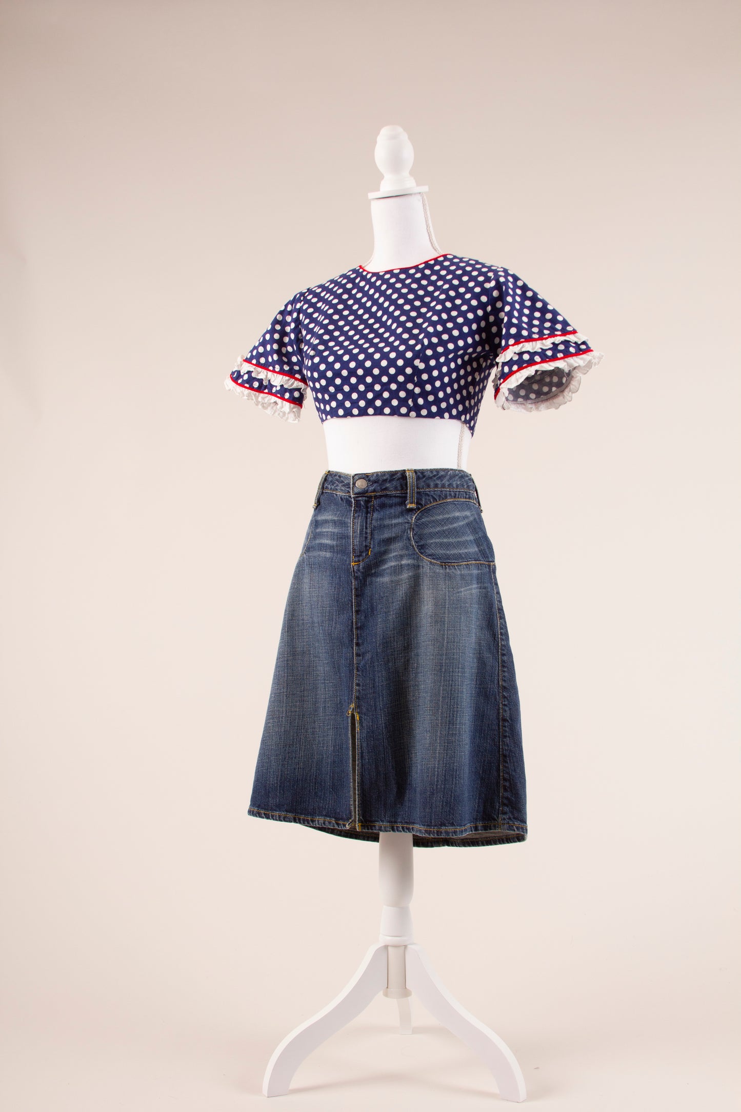 60's Polka Dot Mini Top XS/S