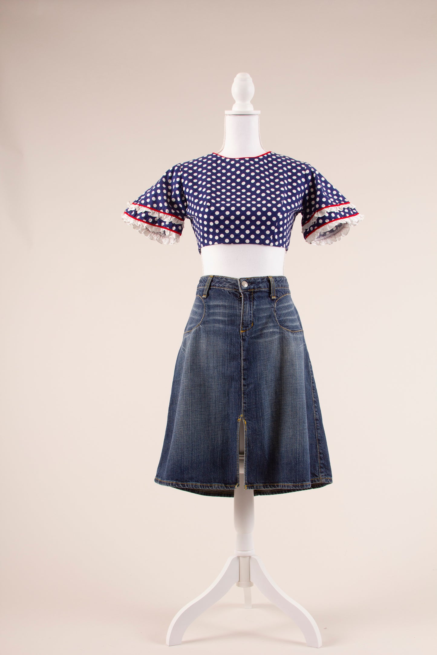 60's Polka Dot Mini Top XS/S