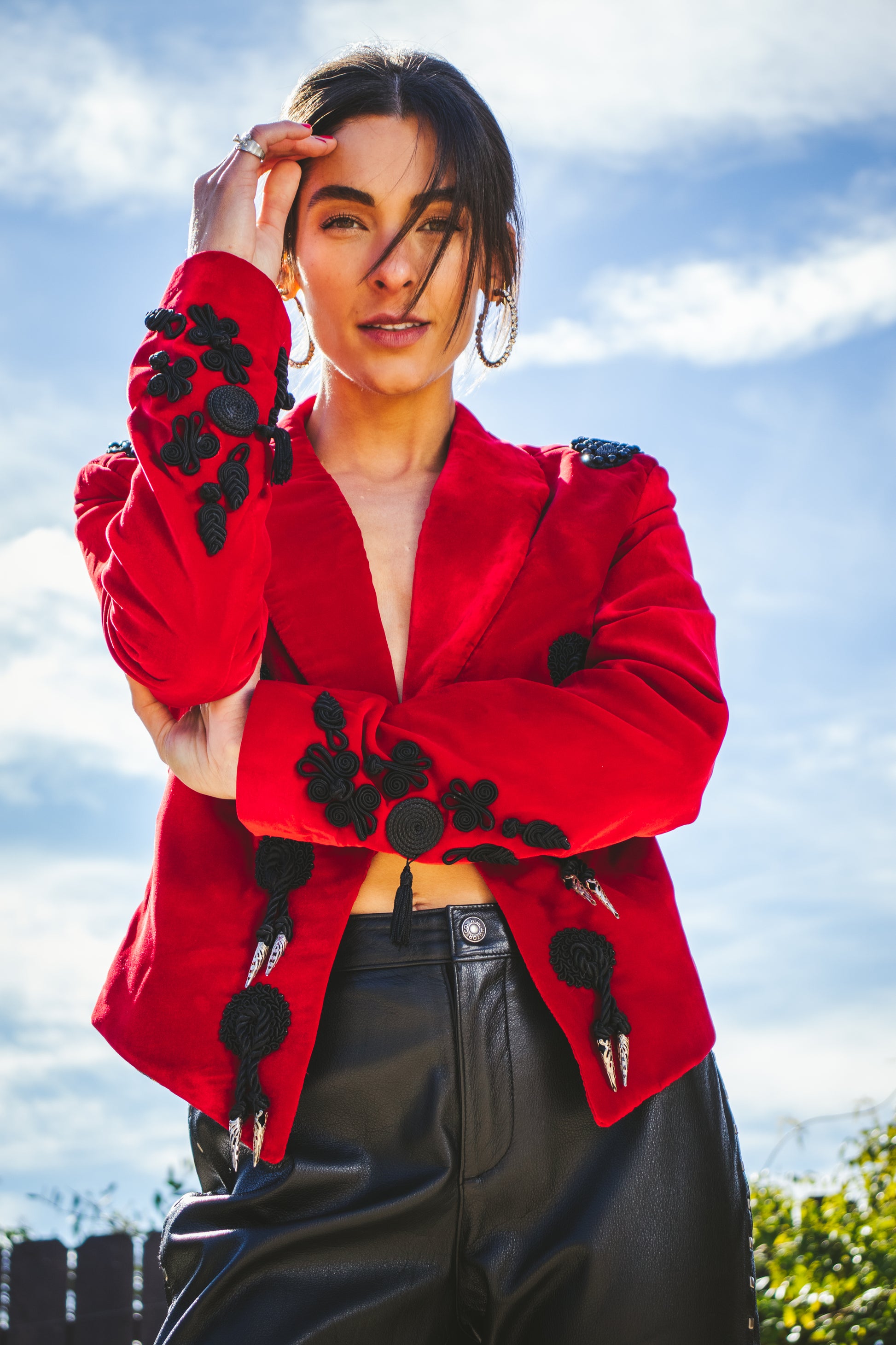 80's Custom Red Velvet Bolero Jacket M/L/XL – Buzz Vintage Boutique