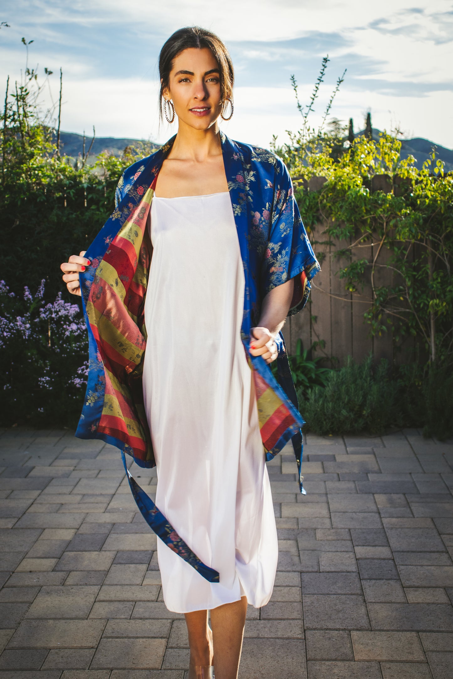 70's Silk Kimono S/M