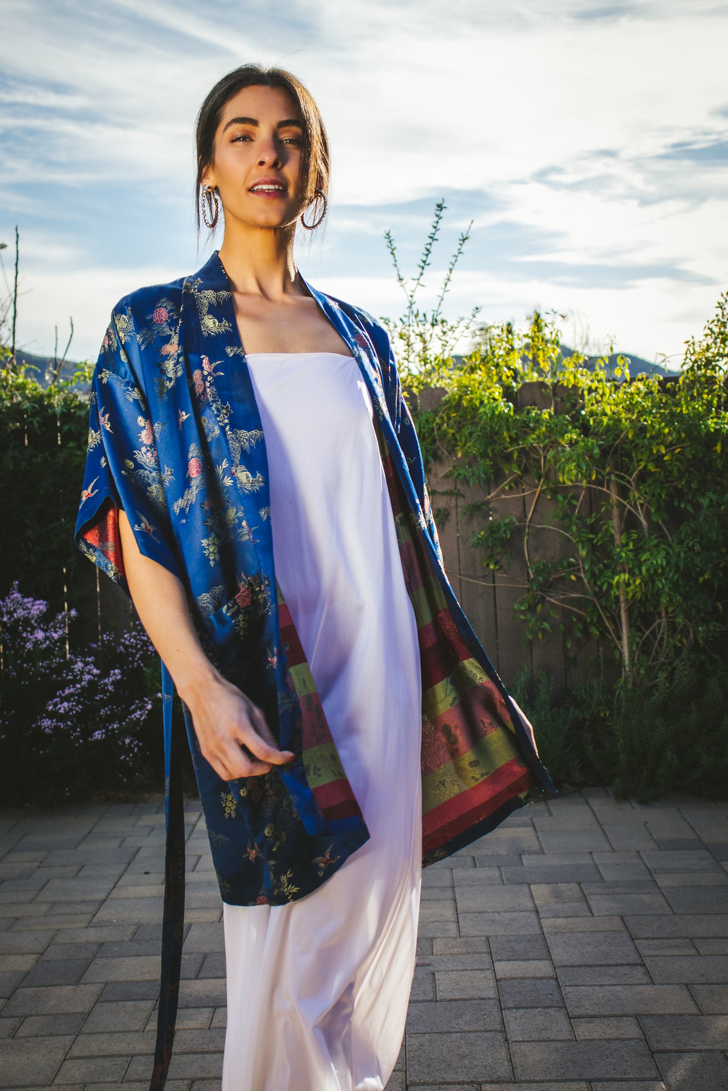 70's Silk Kimono S/M