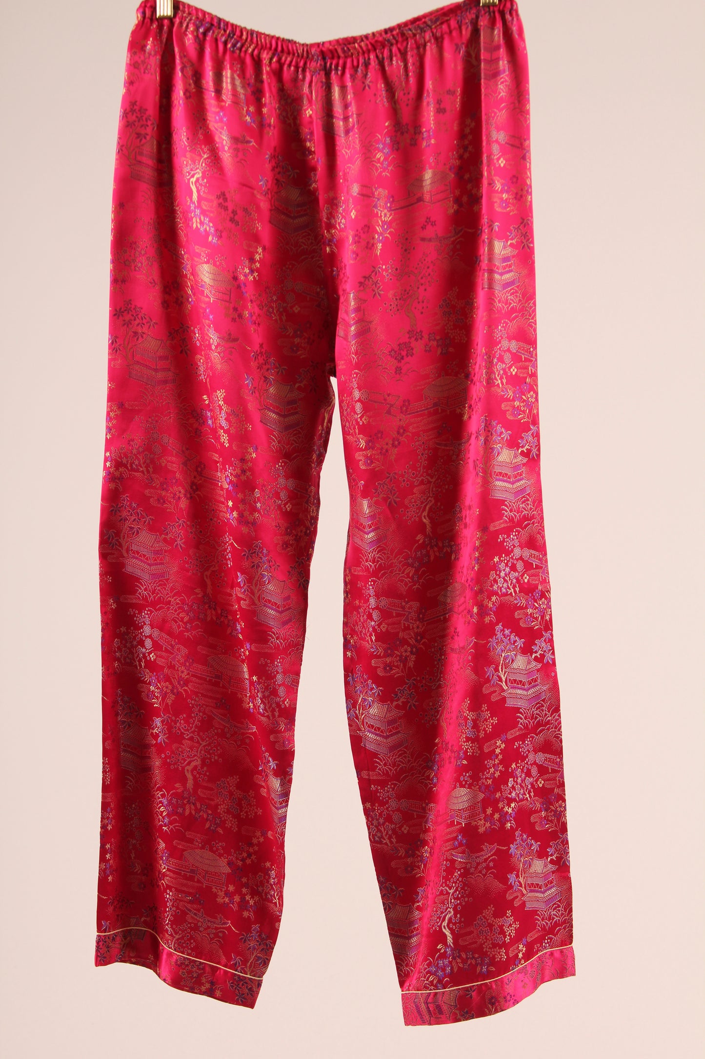 60's Chinese Brocade Pajamas S/M