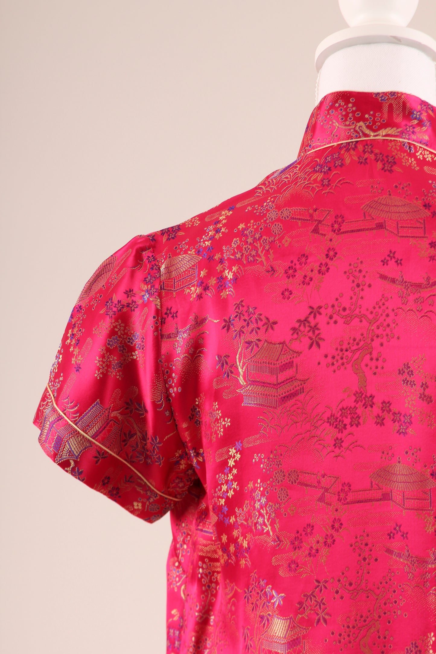 60's Chinese Brocade Pajamas S/M