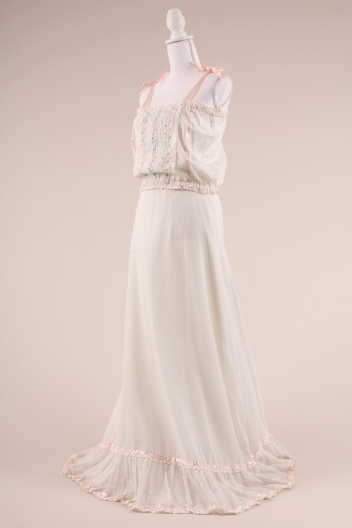 Embroidered Maxi Skirt Set