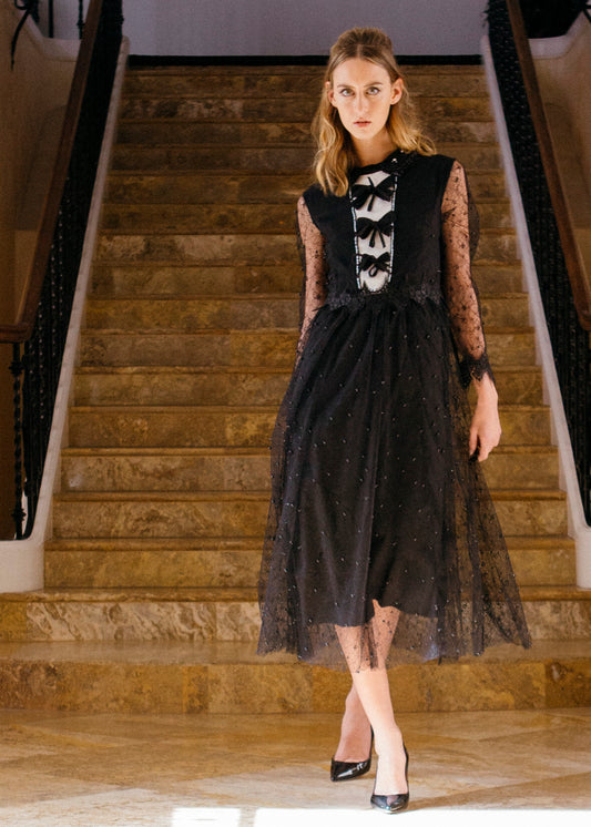 70's Custom Tuxedo Dress XS/S